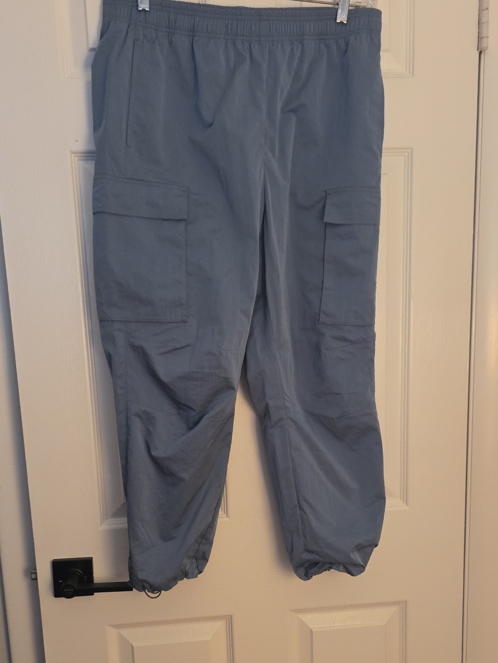 T by Talbots Women's Cargo Jogger Pants Blue Large